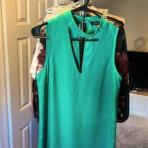Ladies Dynamite Dress Green Size Medium